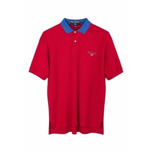Ralph Lauren Polo Sport Polo Shirt Adult Large Red Blue Logo USA Flag Mens